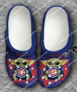 custom baby yoda hold chicago cubs all over printed crocs 1(1)