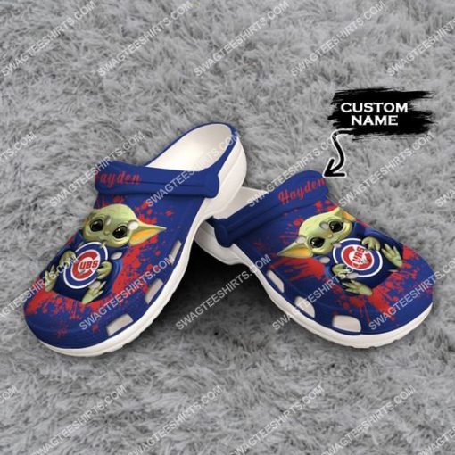 custom baby yoda hold chicago cubs all over printed crocs 2(1)
