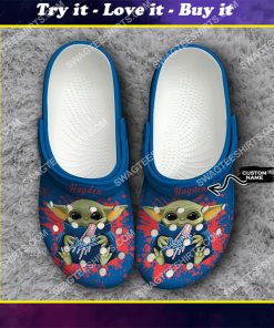 custom baby yoda hold los angeles dodgers all over printed crocs