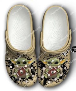 custom baby yoda hold purdue boilermakers football all over printed crocs 1 - Copy(1)