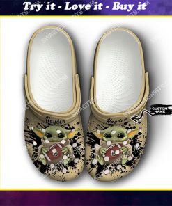 custom baby yoda hold purdue boilermakers football all over printed crocs