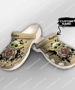 custom baby yoda hold purdue boilermakers football all over printed crocs 3(1)