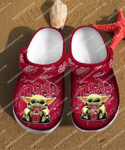 dr pepper and baby yoda all over printed crocs 2(1)