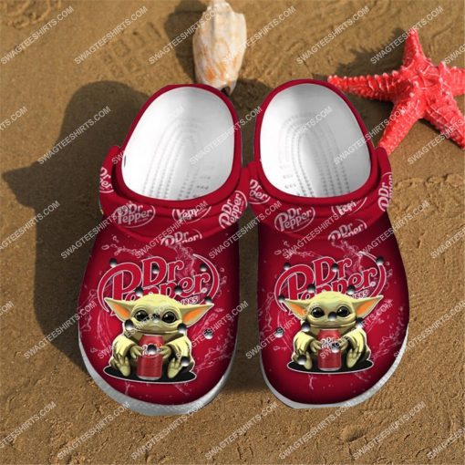 dr pepper and baby yoda all over printed crocs 3(1)