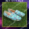 floral beagle dogs lover all over printed toms shoes