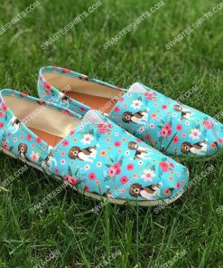 floral beagle dogs lover all over printed toms shoes 2(1)