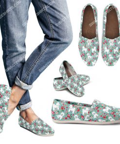 floral bichon frise all over printed toms shoes 3(1) - Copy