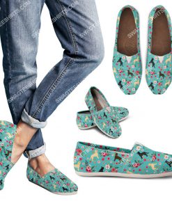 floral labrador retriever dogs lover all over printed toms shoes 3(1)