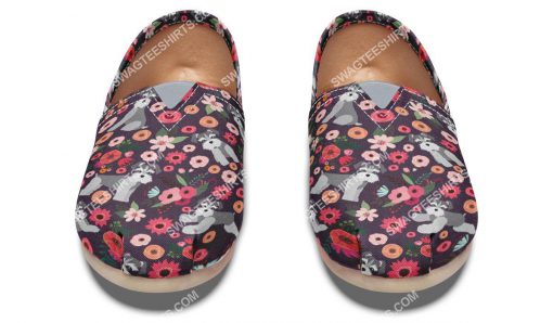 floral schnauzer all over printed toms shoes 2(1)