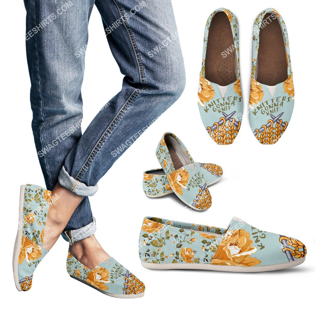 flower knitters gonna knit all over printed toms shoes 3(1)