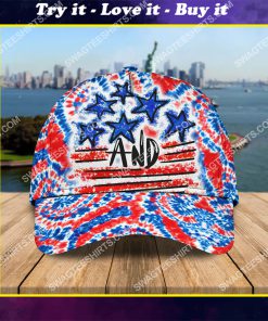happy independence day america tie dye all over printed classic cap