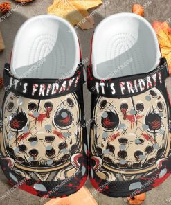 jason voorhees it's friday all over printed crocs 4(1)