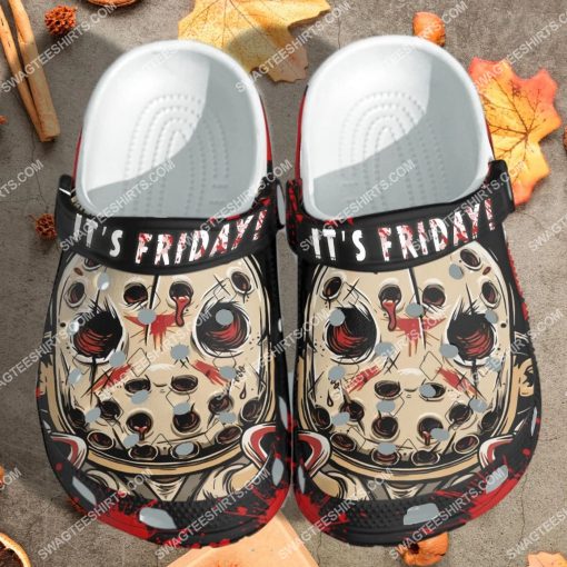 jason voorhees it's friday all over printed crocs 4(1)