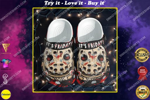 jason voorhees it's friday all over printed crocs