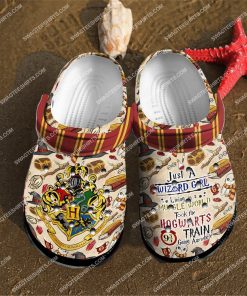 just a wizard girl living in a muggle world harry potter all over printed crocs 2(1)