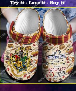 just a wizard girl living in a muggle world harry potter all over printed crocs