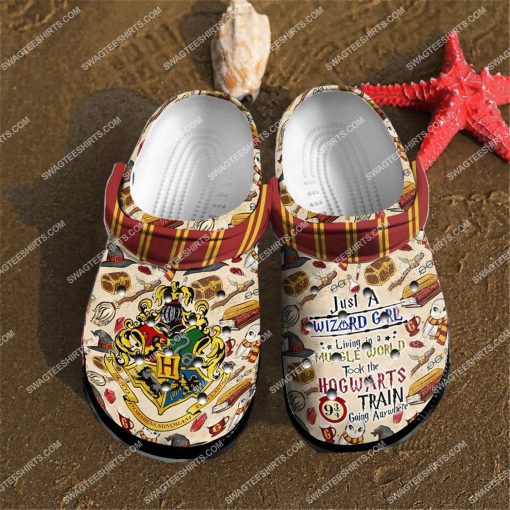 just a wizard girl living in a muggle world harry potter all over printed crocs 3(1)