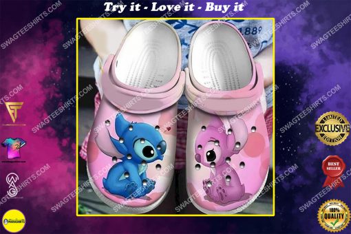 lilo and stitch all over printed crocs