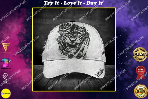love tiger all over printed classic cap