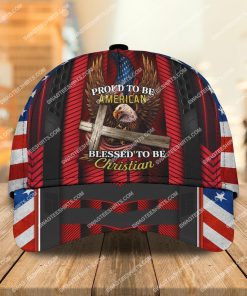 proud to be american blessed to be christian classic cap 2 - Copy (2)