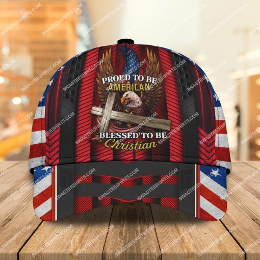 proud to be american blessed to be christian classic cap 2 - Copy (3)