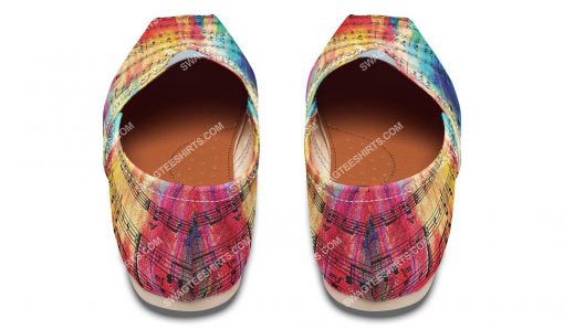 rainbow sheet music all over printed toms shoes 5(1)