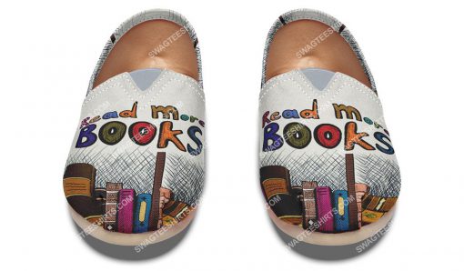read more books reading lover all over printed toms shoes 5(1)