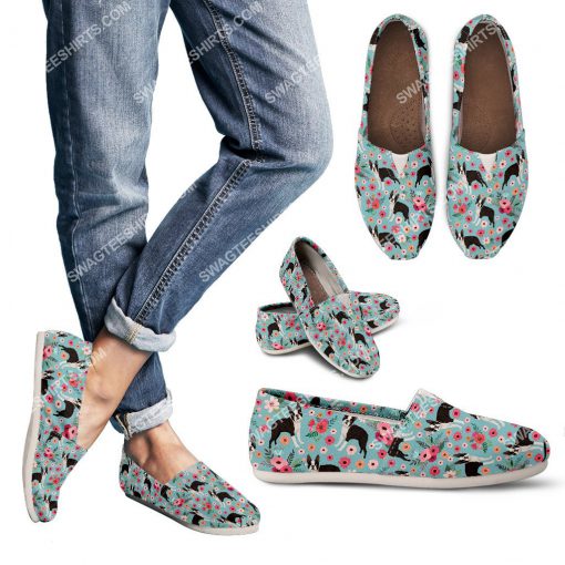 retro boston terrier dogs lover all over printed toms shoes 3(1)