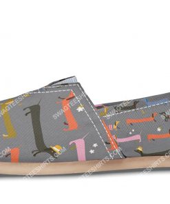 retro dachshund dogs lover all over printed toms shoes 2(1)