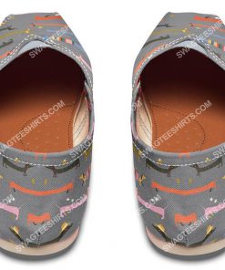 retro dachshund dogs lover all over printed toms shoes 4(1)