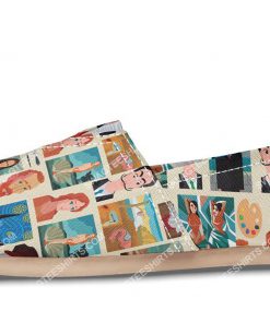 retro famous painters all over printed toms shoes 4(1)