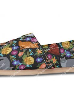 retro floral cats lover all over printed toms shoes 3(1)