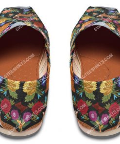 retro floral cats lover all over printed toms shoes 5(1)