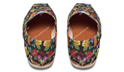 retro floral cats lover all over printed toms shoes 5(1)