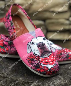 retro pit bull flower all over printed toms shoes 2(1)