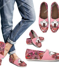 retro pit bull flower all over printed toms shoes 3(1)