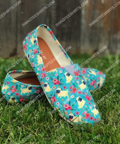 retro pug dogs lover all over printed toms shoes 2(1)