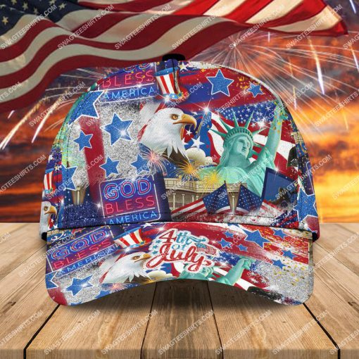 the 4th of july God bless america classic cap 2