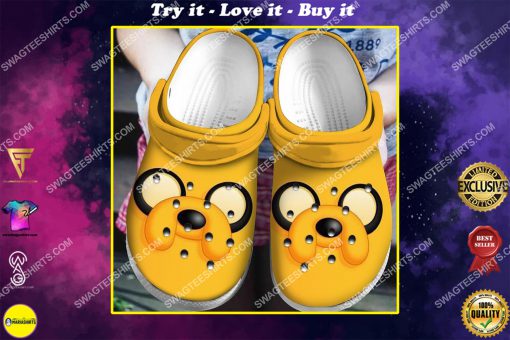 the adventure time all over printed crocs