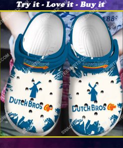 the dutch bros coffee all over printed crocs