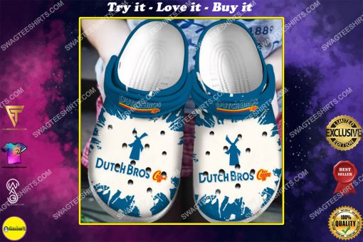 the dutch bros coffee all over printed crocs