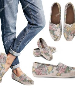 the geography globe vintage all over printed toms shoes 2(2) - Copy
