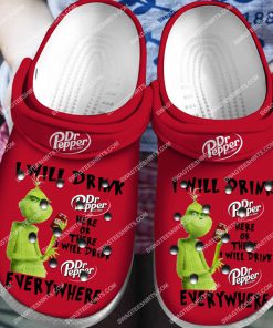 the grinch i will drink dr pepper all over printed crocs 1(1)