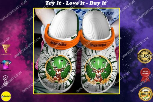 the jagermeister all over printed crocs