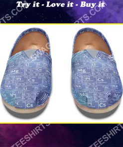 the periodic table tile all over printed toms shoes