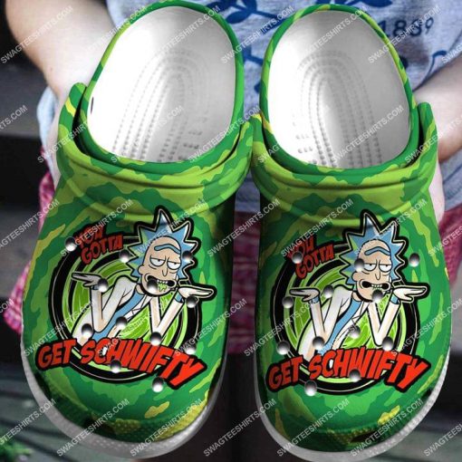 the rick and morty all over printed crocs 1 - Copy(1)