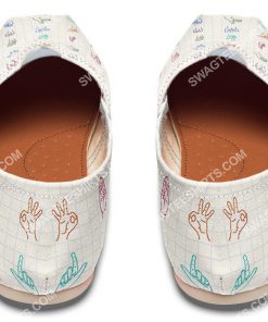 the sign language all over printed toms shoes 3(1)