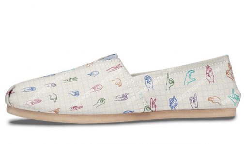 the sign language all over printed toms shoes 4(1)