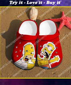 the simpsons tv show all over printed crocs