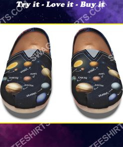 the solar system diagram all over printed toms shoes